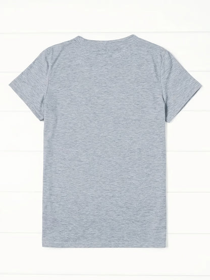 Stylish Women'S Tee - Cozy And Laid-Back, Featuring a Round Neckline, Perfect for Any Season, Chic Casual Top, Available for Local Delivery, Summer Shirt, a Must-Have for Elegant Summer Gatherings
