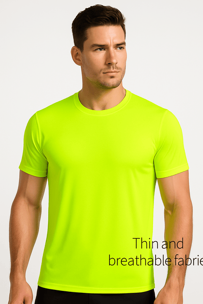 5-Pack Men’s Safety Work Shirts UPF 50+ Quick Dry Breathable Performance Tees for Outdoor Jobs gift for dad