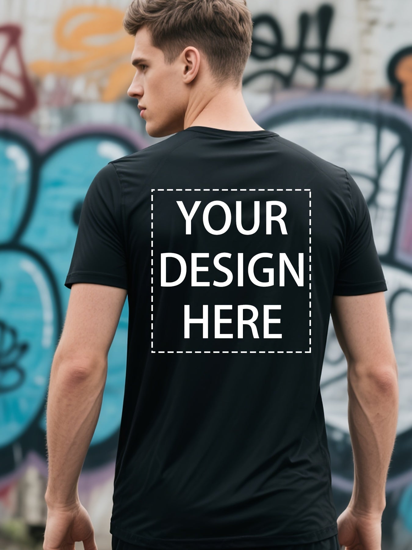Customized men's and women's T-shirts for the 2026 Spring/Summer Festival - personalized with your own words, images, or logos, casual round neck, short sleeves, perfect for summer outings, team building activities, and branding. Customized T-shirts