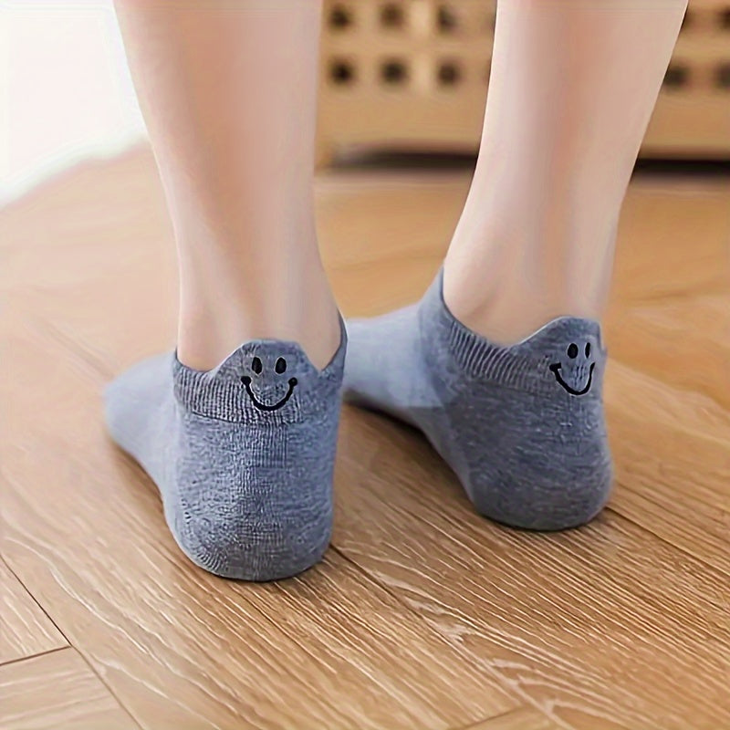 10 Pairs Women's Ankle Socks - Low-Cut Suitable for Uniforms, 10 Color Variety, Hand Washable Comfy Sock Stockings for Casual Attire, Hosiery (No Dryer)