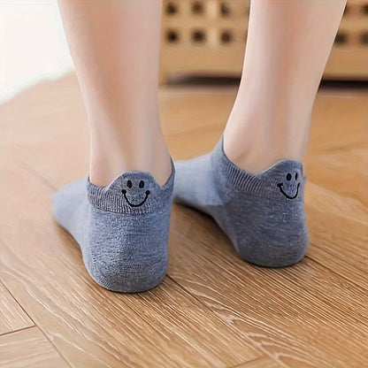 10 Pairs Women's Ankle Socks - Low-Cut Suitable for Uniforms, 10 Color Variety, Hand Washable Comfy Sock Stockings for Casual Attire, Hosiery (No Dryer)