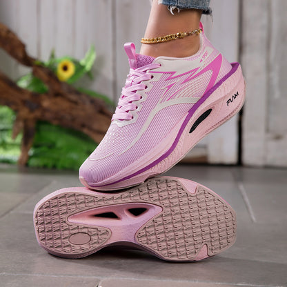 New Four Seasons Road Running Shoes for Women, Anti-Slip And Wear-Resistant Thick-Soled sneakers, Breathable And Fashionable Trendy Women'S Shoes - Suitable for Daily Travel And Outdoor Sports