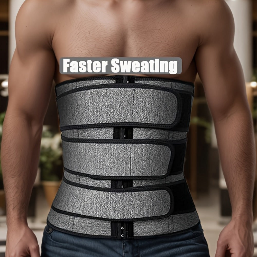 Unisex Adjustable Neoprene Waist Cincher - Medium-Stretch Sport Support Style