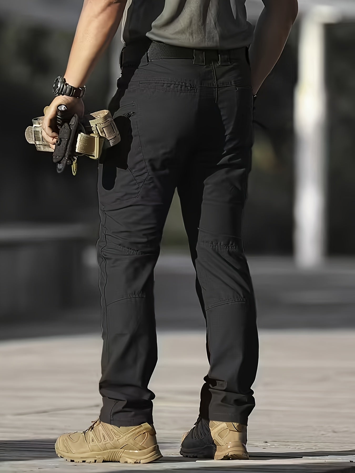 Men'S Tactical Cargo Pants with Multi-Pocket Design (Includes A Belt) - Durable Quick-Dry Outdoor Hiking, Camping, Workwear And Travel Pants - Straight-Leg Regular Fit Casual Tactical Gear, Camping Essentials, Breathable Material, Adventure