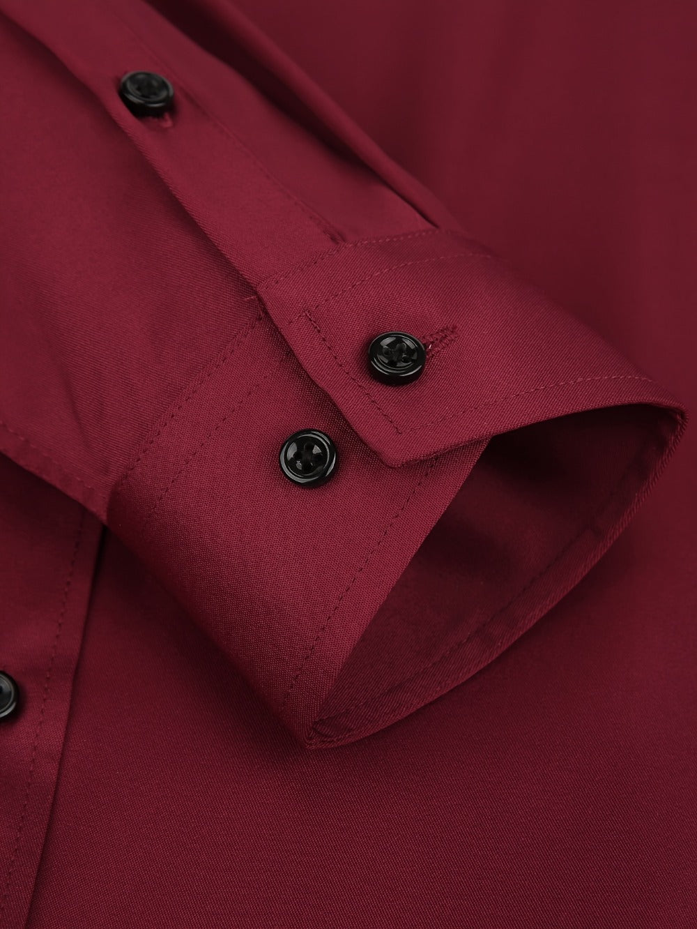 Men's Solid Color Dress Shirt - Classic Neck Short Sleeve 528165