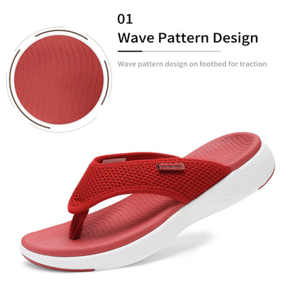 Shoes for Women, Womens Sandals, Women's Arch Support Soft Cushion Flip Flops Thong Sandals, Comfortable, Simple, Suitable for Summer Vacation, Walking, Shopping