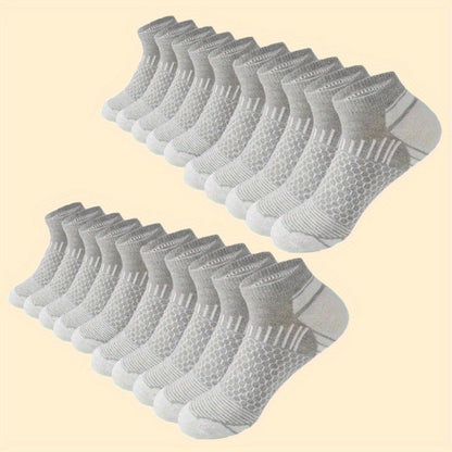 Men's Athletic Ankle Socks - 60-Pair Pack