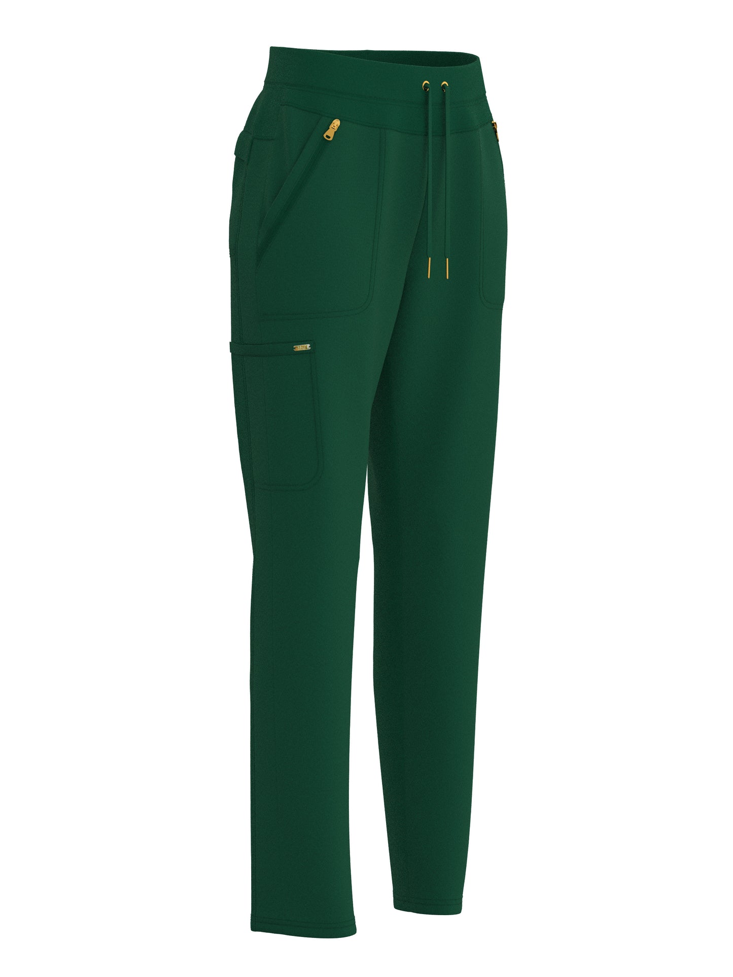 PandaFlex modern neck in Four-Way Stretch Fashion Scrubs Set V-Neck Short Sleeve Scrub Top & Straight Leg Cargo Pants for Nurses with zipper pockets 3372