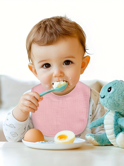 Baby Bib - 10-pcs Adjustable Muslin 10pcs