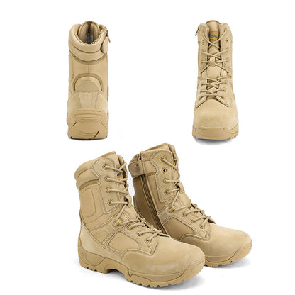 NORTIV 8 Wide Version Men's Tactical Work Boots Durable & Comfortable Hiking Motorcycle Combat Boots Response