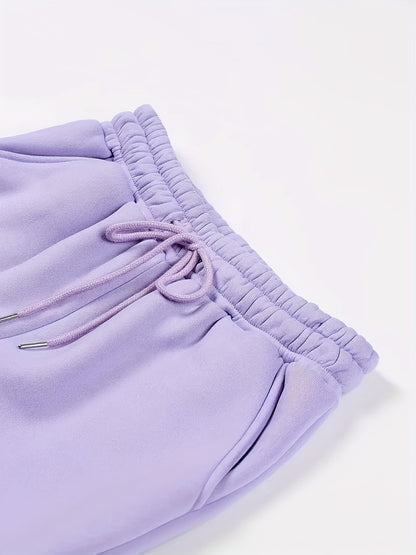 Two Piece Set Women Outfits Women'S Summer Hoodie And Printed Sweatpants Set, Lightweight And Breathable, Machine Washable, Pocket Details, Women'S Fitness Room Sportswear, Summer Outfits For Women, Women Clothing