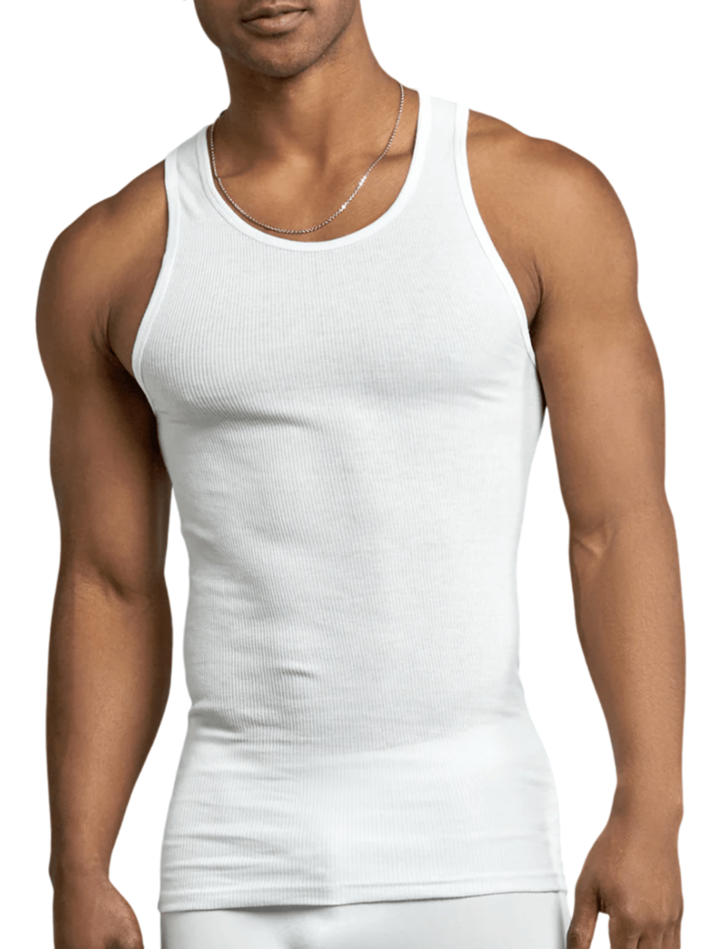 3 Pack Men's Solid 100% Cotton Tank Top A Shirt S-3XL Basic Underwear Daily Wear Classic Fit Regular Plus Big & Tall Size, Basic Layering Tops, Cotton Workout Breathable Casual A-Shirts for Sport Hiking Activewear