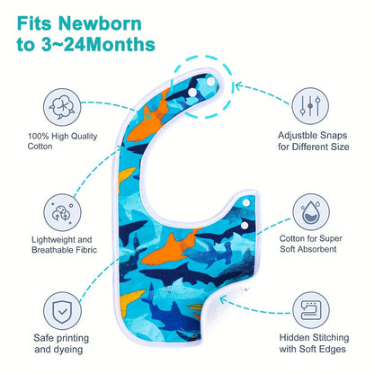 Baby Bib Set - Soft Absorbent Multipack