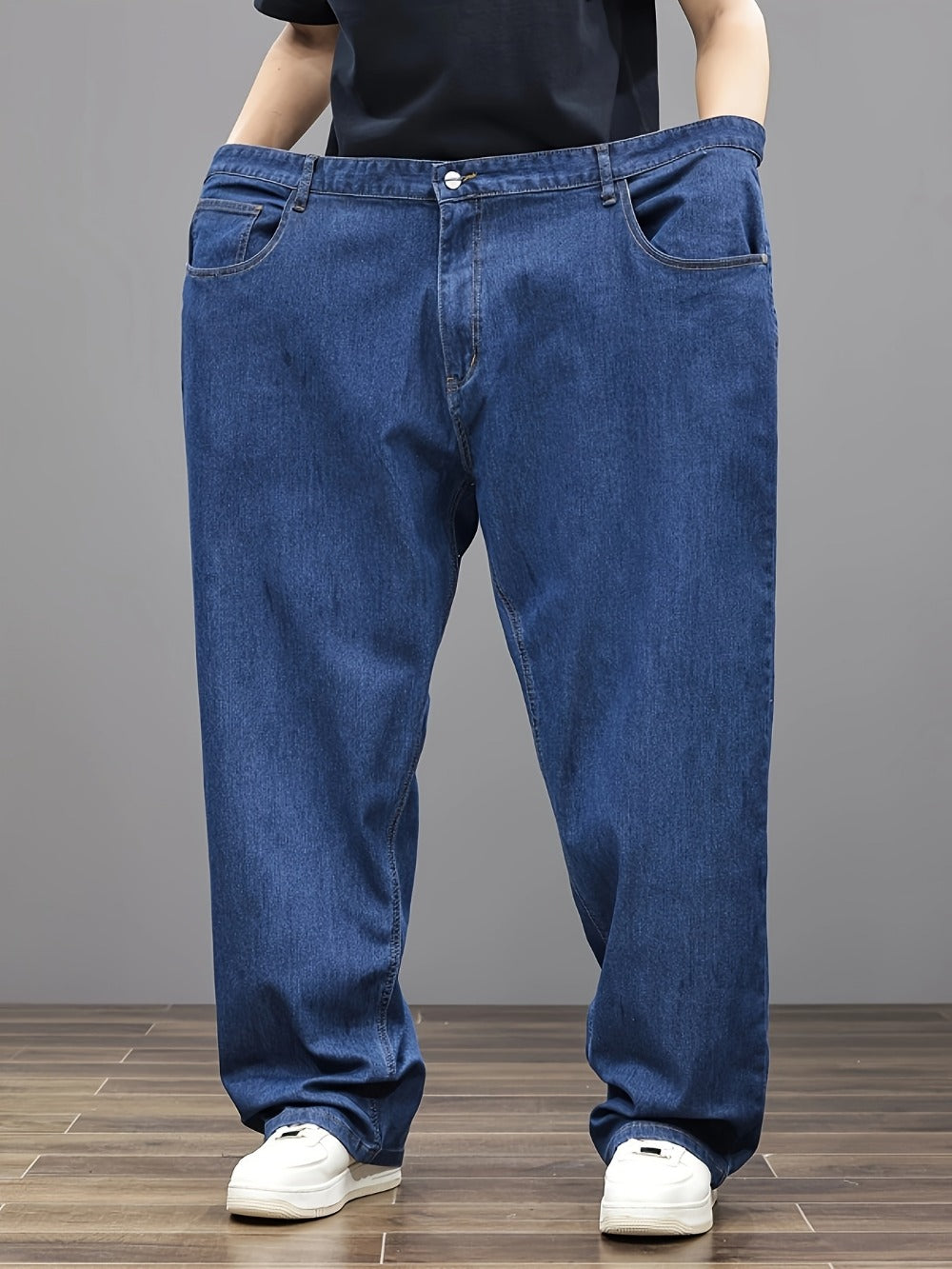 Men's Relaxed Fit Jeans - Classic Wash Clean Finish Travel