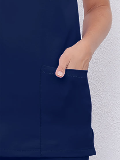 Women'S V-Neck Frosted Breathable Uniform Hand Washing Workwear Brush Hand Clothes Top