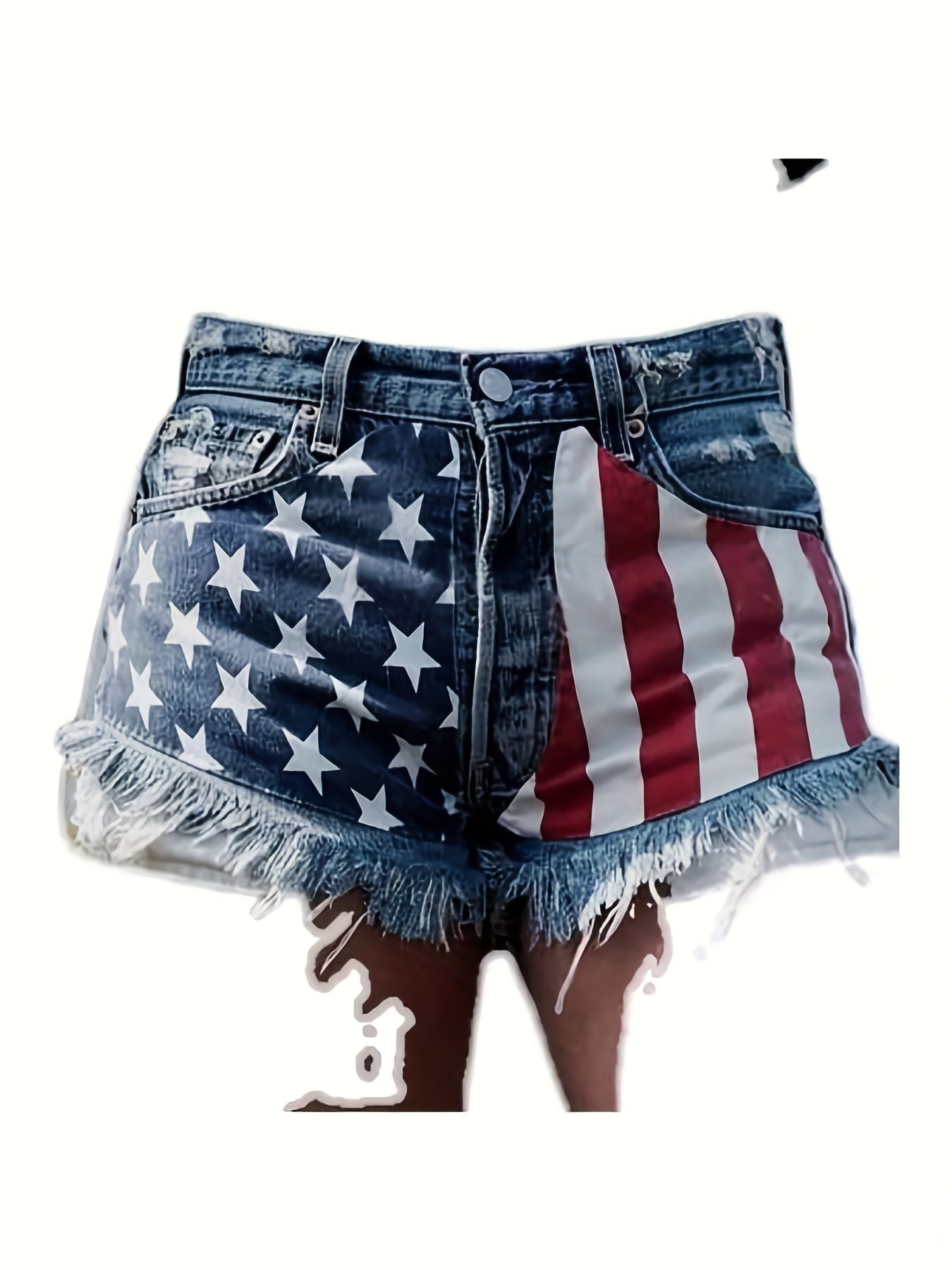 Women's Navy Color Denim High-Waist Jeans - product view 3