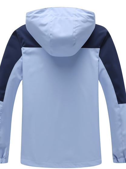 Women's Outdoor Sports Windbreaker, Rain Coat Women, High Quality Jacket Women, Rain Jacket Women, Impermeables Para La Lluvia De Mujer, Lightweight Hooded Mountaineering Suit with Pockets and Detachable Hat.