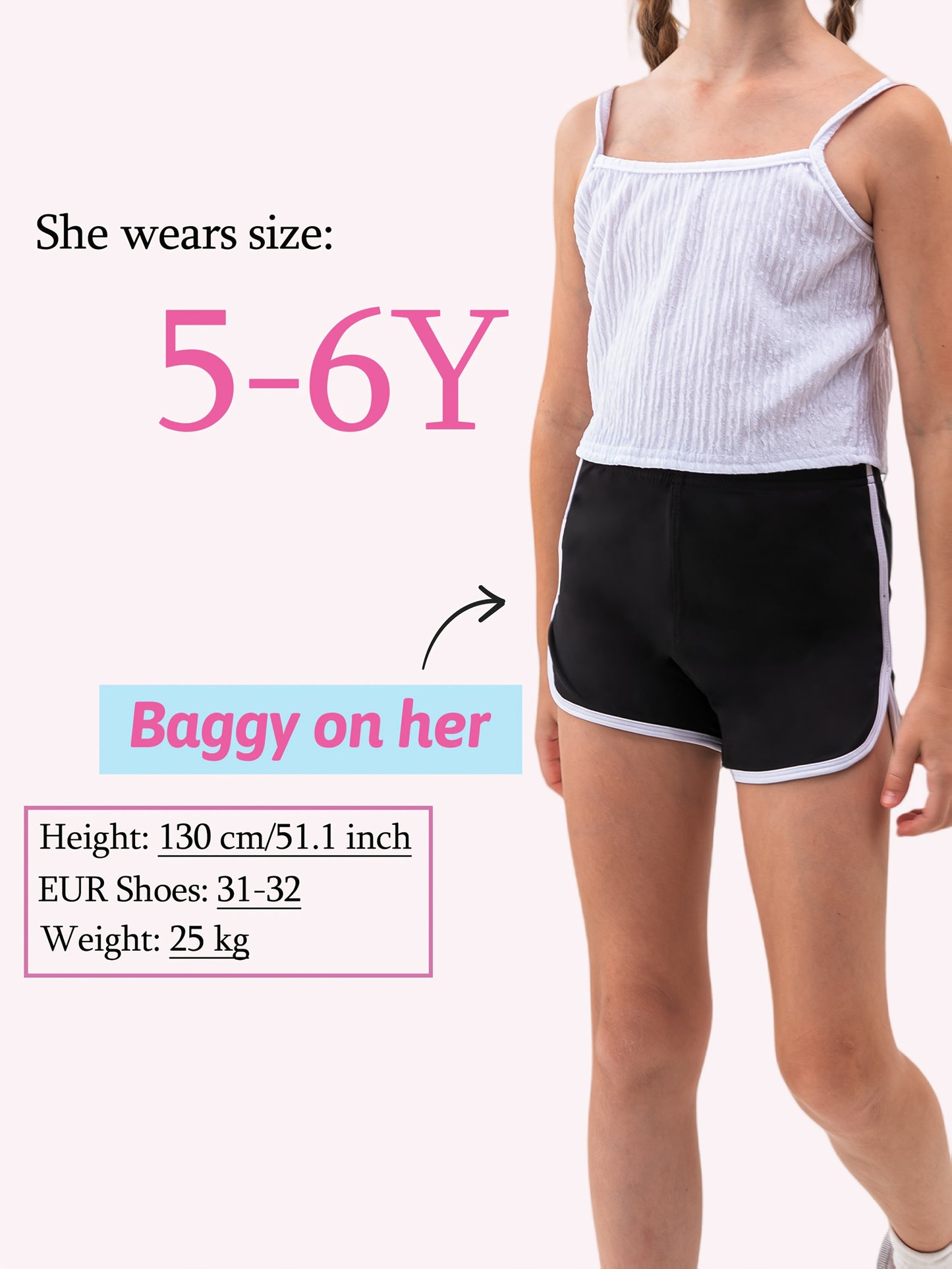 Random 6pcs Girls' Soccer & Dance Shorts, Biker Shorts, Athletic Summer Running Shorts, Dolphin Yoga Pants for Kids Ages 4-11
