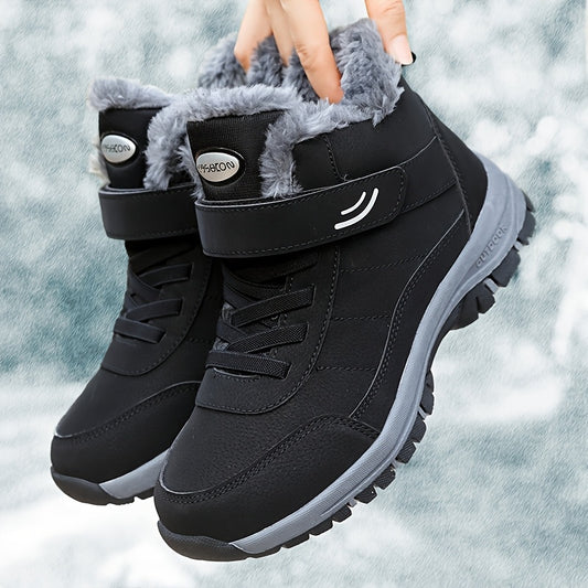 Women's Snow Boots - Warm Faux Fur Lined, High Quality Ankle Booties for Winter Outdoor Sports, Casual Walking Travel Shoes with Round Toe, Microfiber Upper, Fabric Lining, TPR Sole, And EVA Insole - for Women - Suitable for Winter