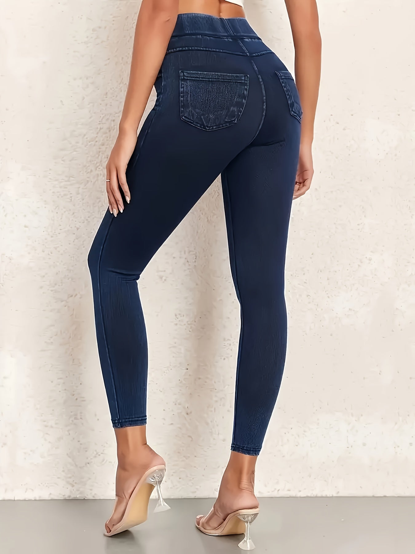Women'S Elegant High Waist Slim Pants Versatile And Fashionable, Suitable for Daily Commuting, Leisure Outings, Shopping, And Wear, Four Seasons Wear Slim Pants