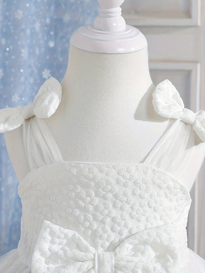 Baby Girl Clothing - School Season Gift - Baby Girl Summer Little Princess Butterfly Net- Elegant And Sweet Adorable Flower Girl Princess Dress, Suitable for Festivals And School Wear. Valentine'S Day Gift. Baby Girl Birthday Gift