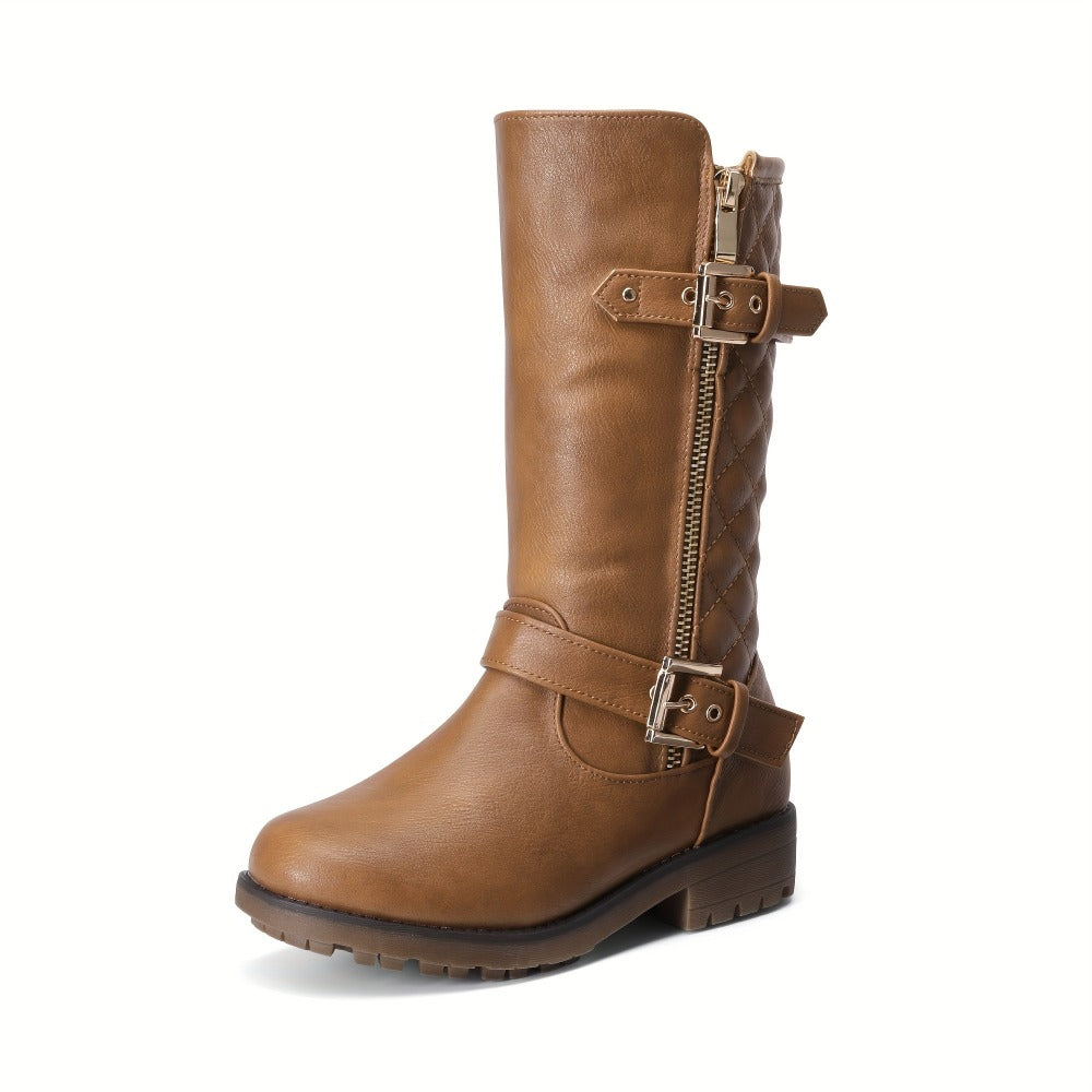 Girls Snow Boots - Non-Slip Sole & Plush Lined 242981