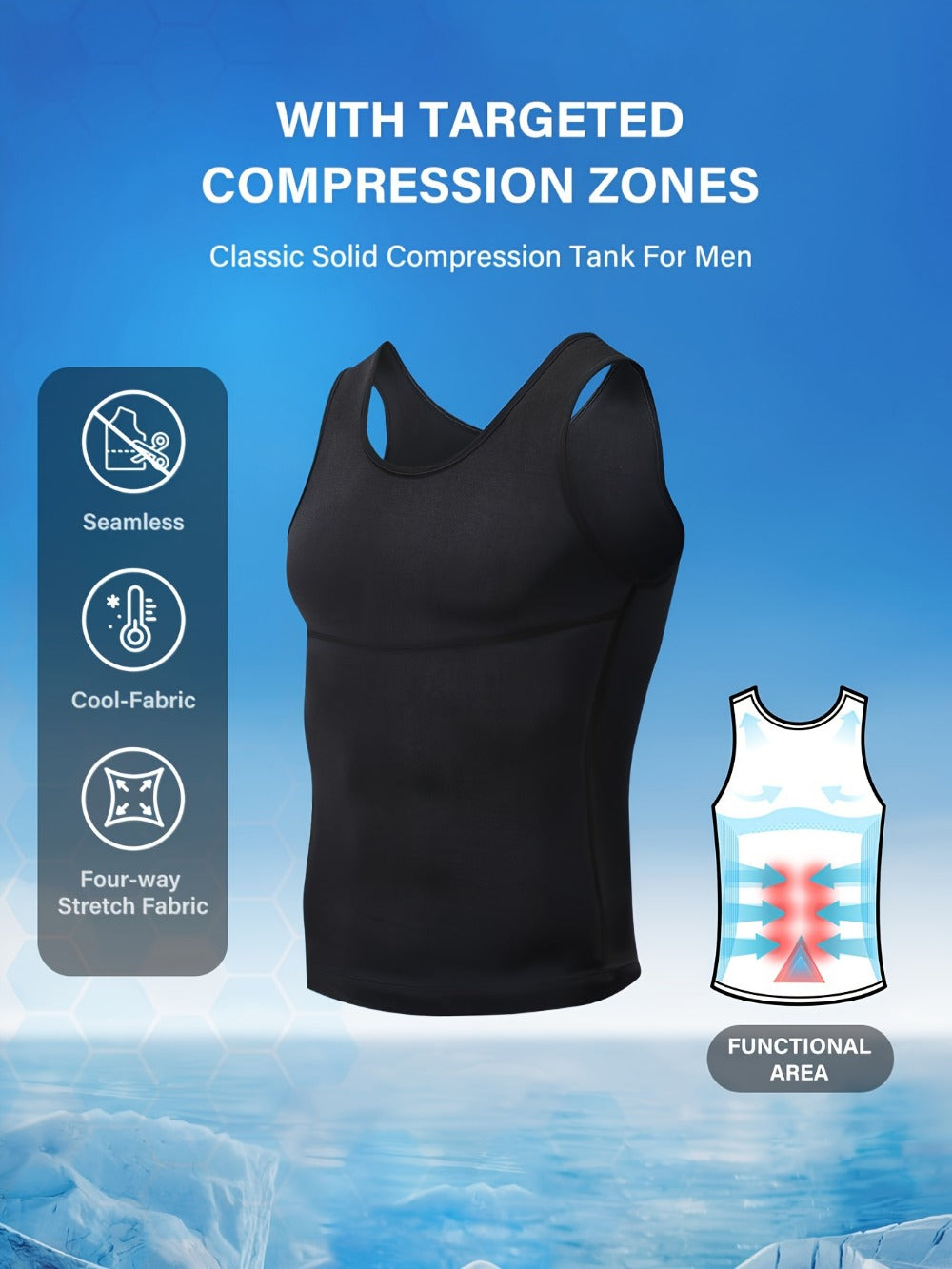 Men's Solid Color Tank Top - Sleeveless 018021