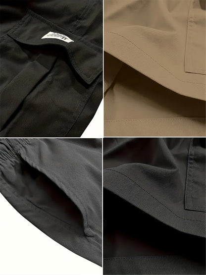 3pcs Set - Men's Shorts, Casual Loose Shorts, Perfect Choice, Large Pocket Workwear Shorts, Summer Workwear Shorts Men's Five Quarter Pants Ins Trendy Straight Leg Casual Five Quarter Shorts Couple Basketball Pants