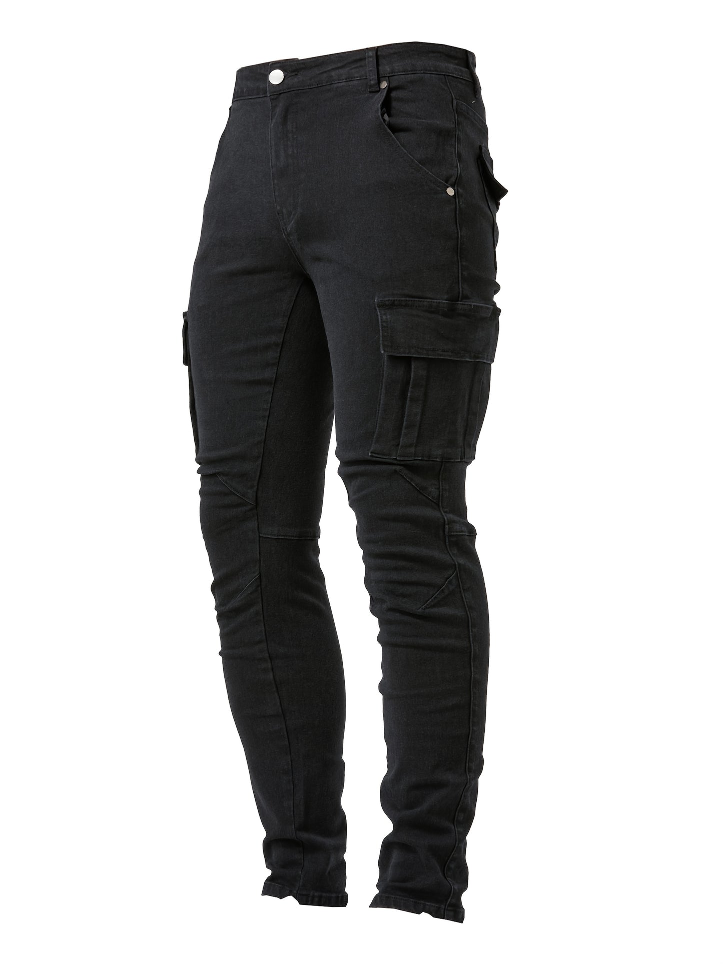 Classic Men'S Work Pants with Multiple Pockets And a Slim Fit