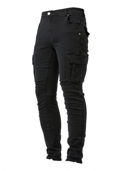 Classic Men'S Work Pants with Multiple Pockets And a Slim Fit