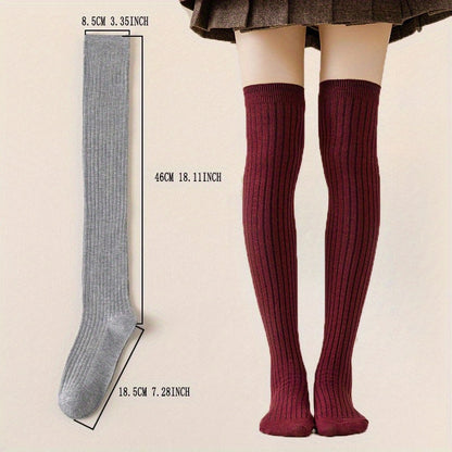 2/ 4Pairs Womens Thermal Thigh High Socks Ultra Soft Stretchable Boot Stockings for Winter Boots and Casual Outfits Cold Weather Essential Cozy Style Warm Plush Everyday