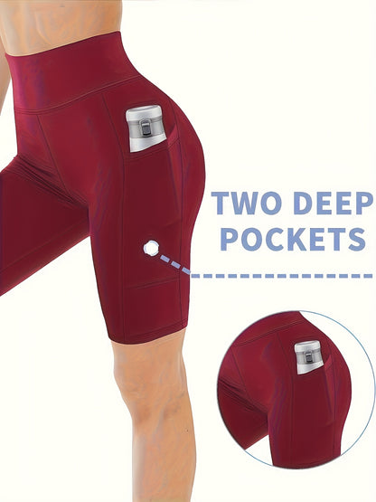 1PCS Biker Shorts For Women High Waisted Tummy Control For Gym Workout Athletic Cheerleading Yoga