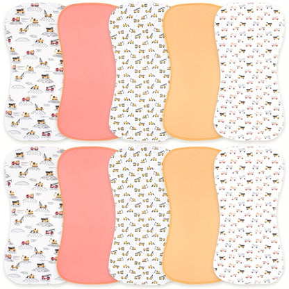 Burp Cloth - 10-pcs 10pcs Cloths Washcloths