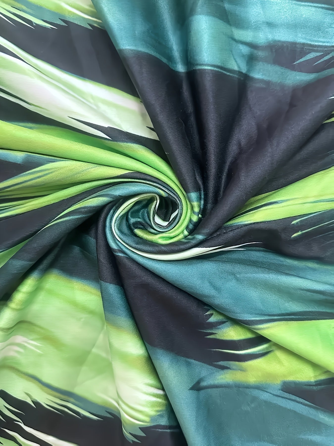 Women's Green+Purple+Blue Polyester Sleeveless Dress - product view 10