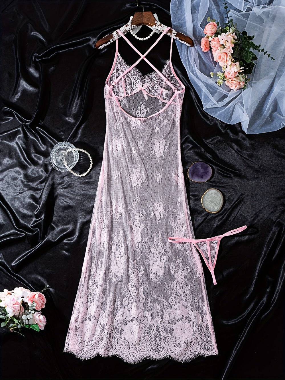 Women's Lingerie Set - Romantic Lace Style 599717