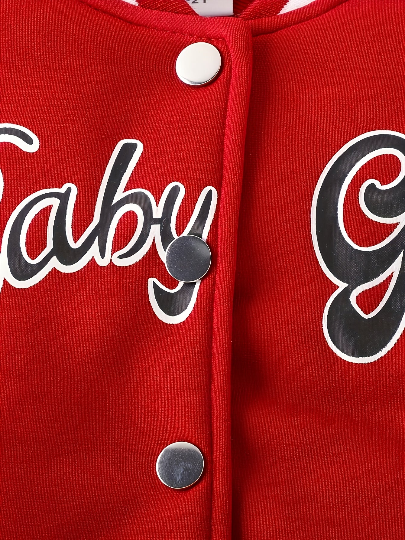 Preppy Style Girls 2pcs GIRL Print Baseball Jacket + Pleated Skirt Set For Party Sports Gift, for Outdoor