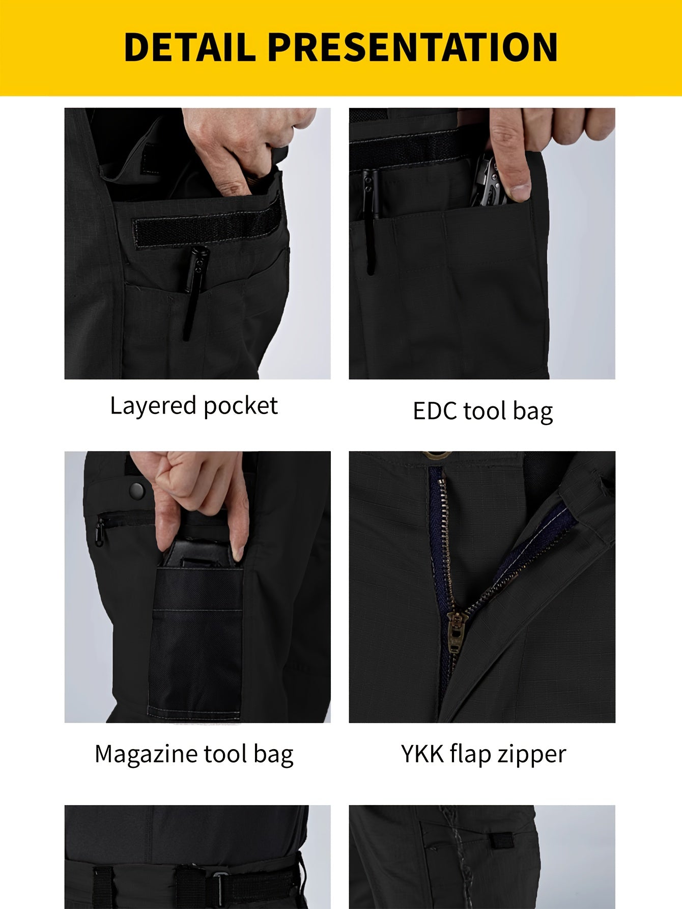 Men'S Tactical Cargo Pants - Quick-Dry Lightweight, Multi-Pocket Design, Regular Fit for Hiking, Camping, Outdoor Adventures (Belt Not Included), Hiking Pants, Adventure Clothing, Rugged Style, Scratch resistant Material, Utility Trousers