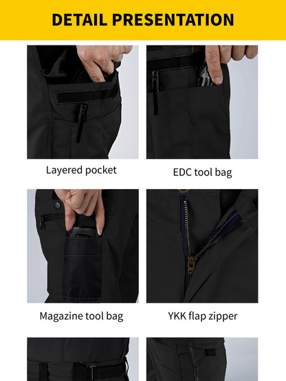 Men'S Tactical Cargo Pants - Quick-Dry Lightweight, Multi-Pocket Design, Regular Fit for Hiking, Camping, Outdoor Adventures (Belt Not Included), Hiking Pants, Adventure Clothing, Rugged Style, Scratch resistant Material, Utility Trousers