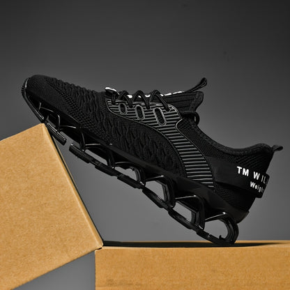 High Quality Men's Blade-shaped Sole Comfortable for Standing for A Long Time Running Shoes; Trendy Multi-functional Sports Casual Men's Fashion Shoes