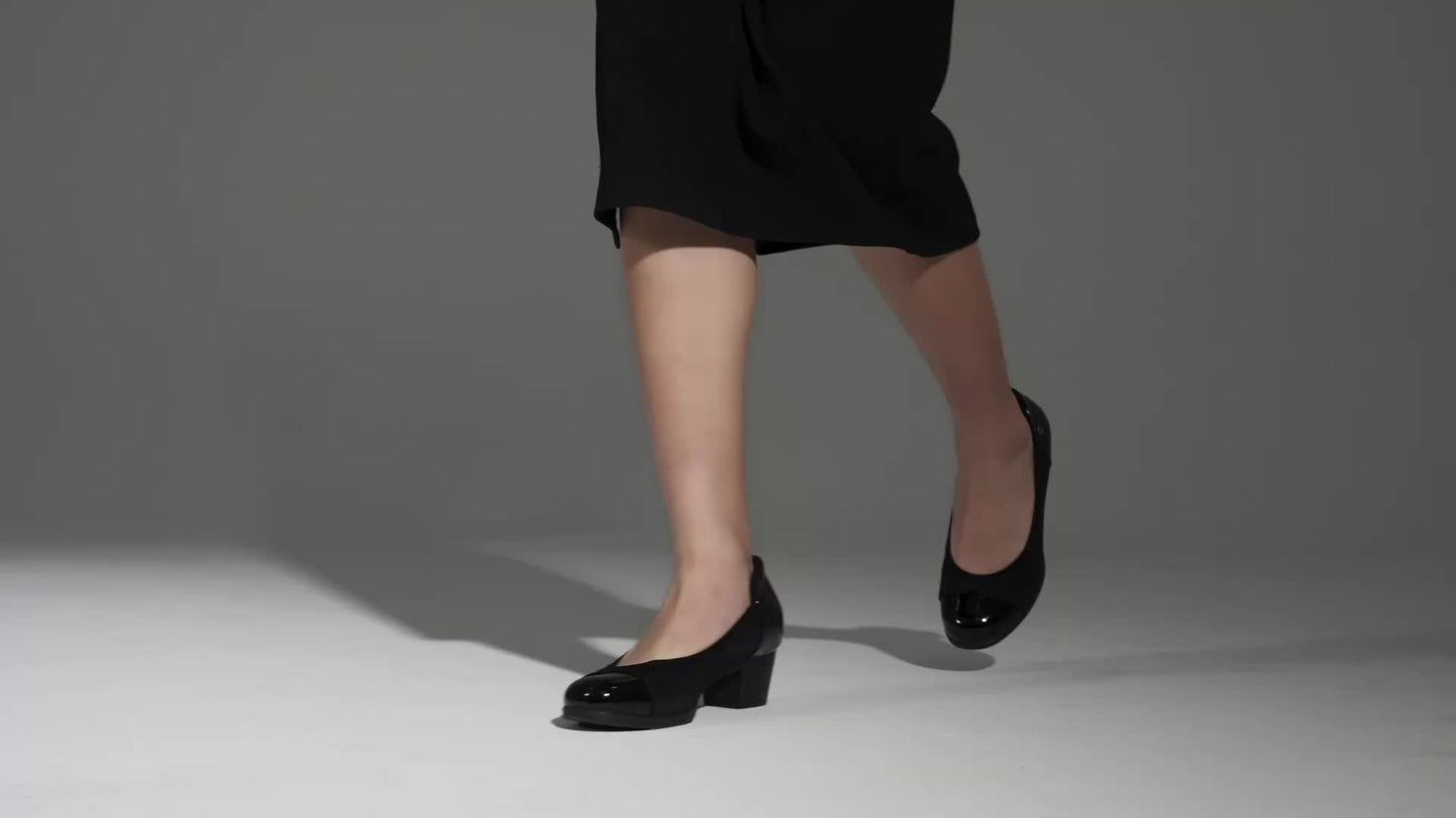 Women's Pumps Low Chunky Block Closed Toe Shoes Work Comfortable Heels Round Toe Dress Elegant & Breathable Pumps Dress Shoes Low Heel Slip On Loafers Pumps