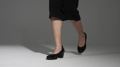 Women's Pumps Low Chunky Block Closed Toe Shoes Work Comfortable Heels Round Toe Dress Elegant & Breathable Pumps Dress Shoes Low Heel Slip On Loafers Pumps