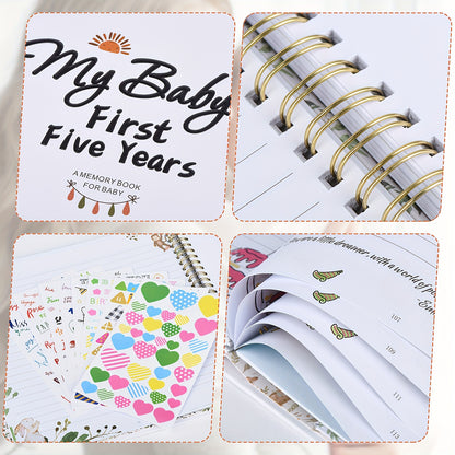 Modern Minimalism: A Memory Book for Male Or Female, 124 Pages, 9.96x9.84 Inches. The First Eternal 5-Year-Old Book, A Milestone Book That Records Every Event From Birth to 5 Years Old, Gender Neutral Journal, Scrapbook, Album
