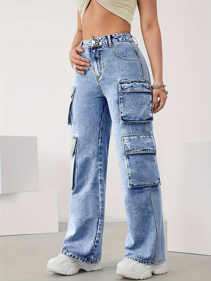 Increase The Size Of Plain Flip Pocket Book Bag Tooling Jeans Loose Version Of High Elastic Zipper Button Opening And Closing Four Seasons Can Wear Comfortable Plus Size Jeans.
