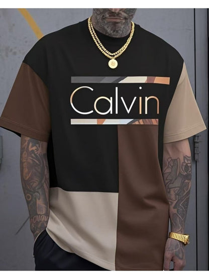 Men's Graphic Print T-Shirt - Crew Neck Short Sleeve 329893
