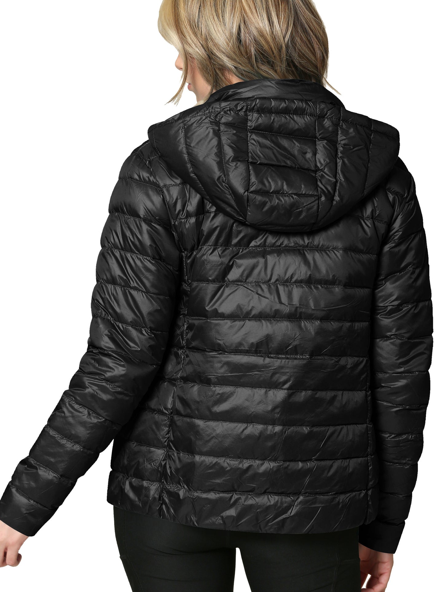 Women's Ultra Light Weight Packable Down Jacket with Removable Hood