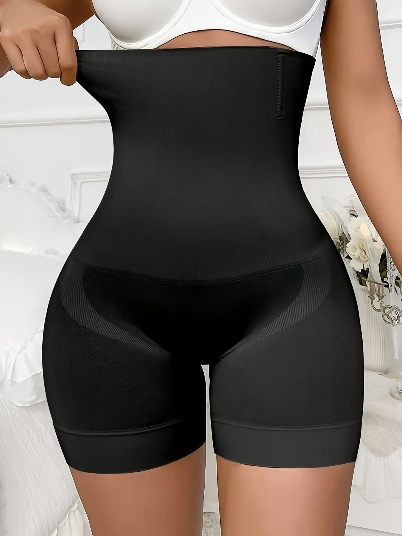 [1-Pack Tummy Control] 1-Pack Women's Plus Size High-Waisted Seamless Tummy Control -Lifting Shorts | Seamless, Adjustable Strap, Firming & Lifting, Comfortable for Women, 1XL-5XL