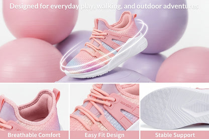 Kids' Athletic Shoes - Breathable Mesh & Cushioned Comfort 639653