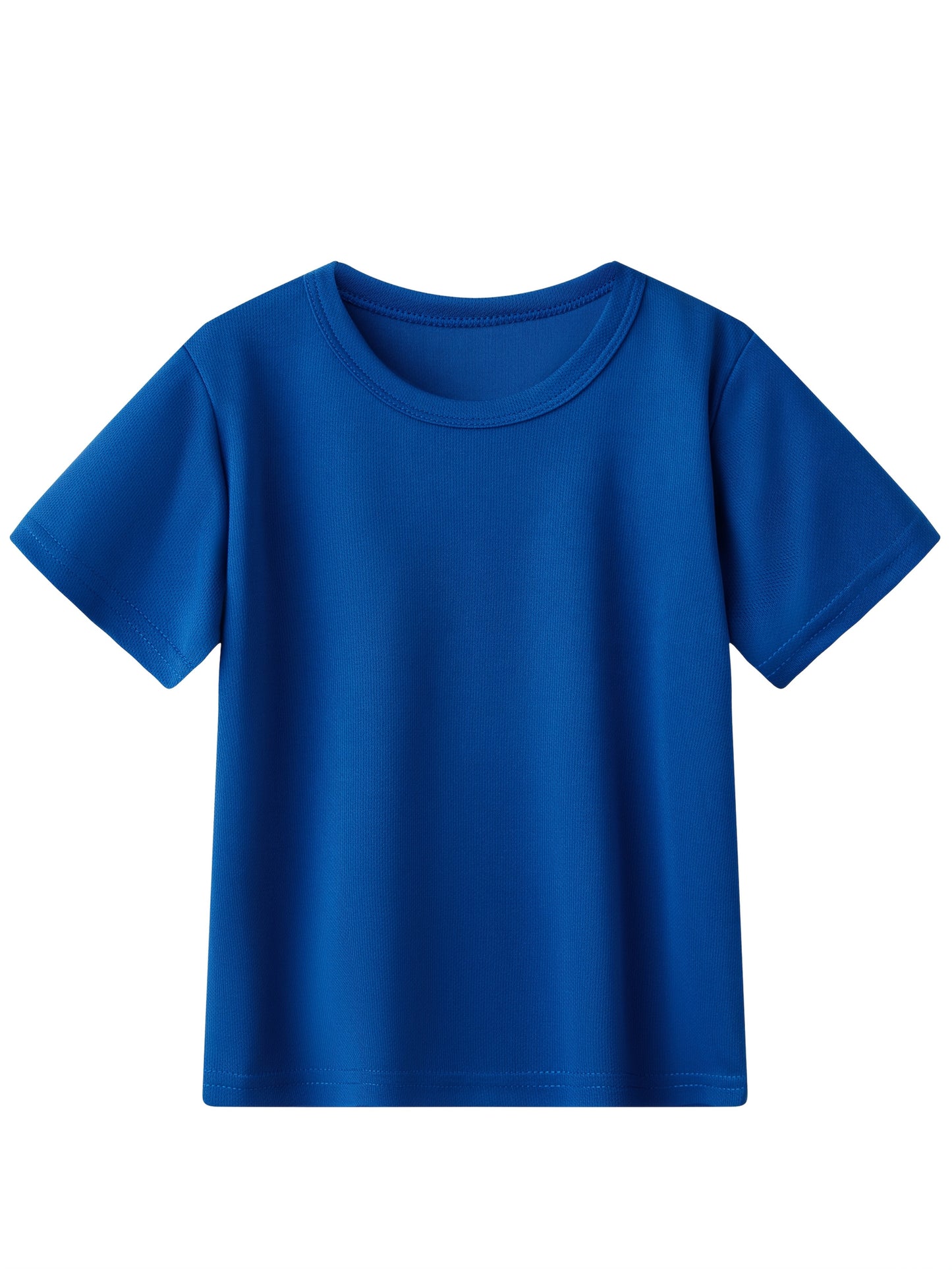 8pcs Kids Quick-Dry Mesh T-Shirts for 4-16 Years, Boys Girls Summer Breathable Short Sleeve Crew Neck Athletic Tops for Outdoor Running & Casual Wear