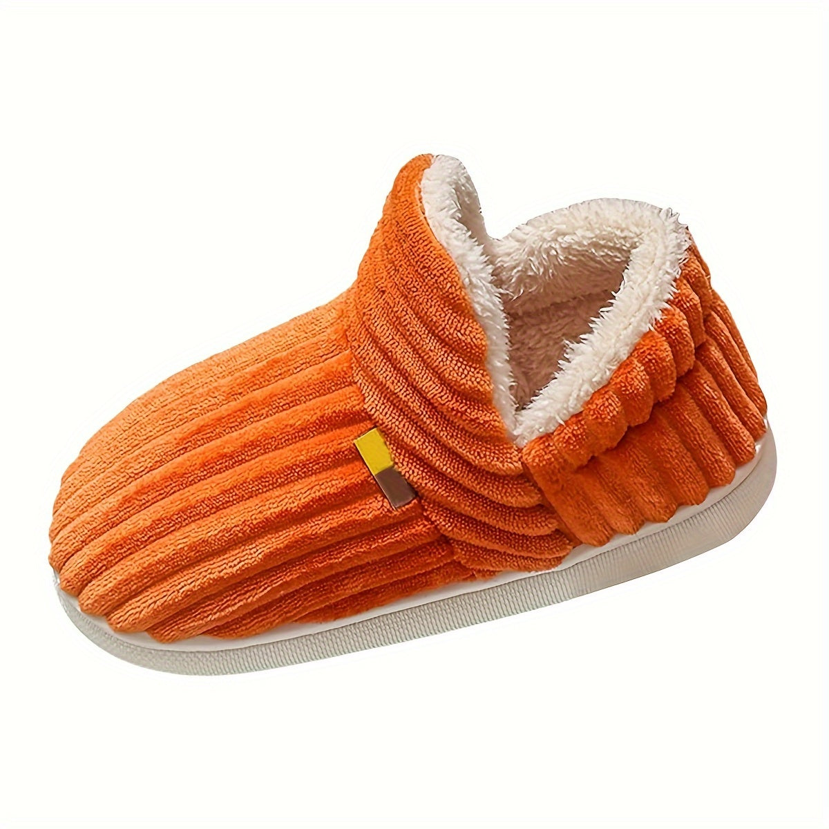 Fashionable winter non-slip slippers, plush warm and comfortable slippers, suitable for indoor and outdoor warm and comfortable