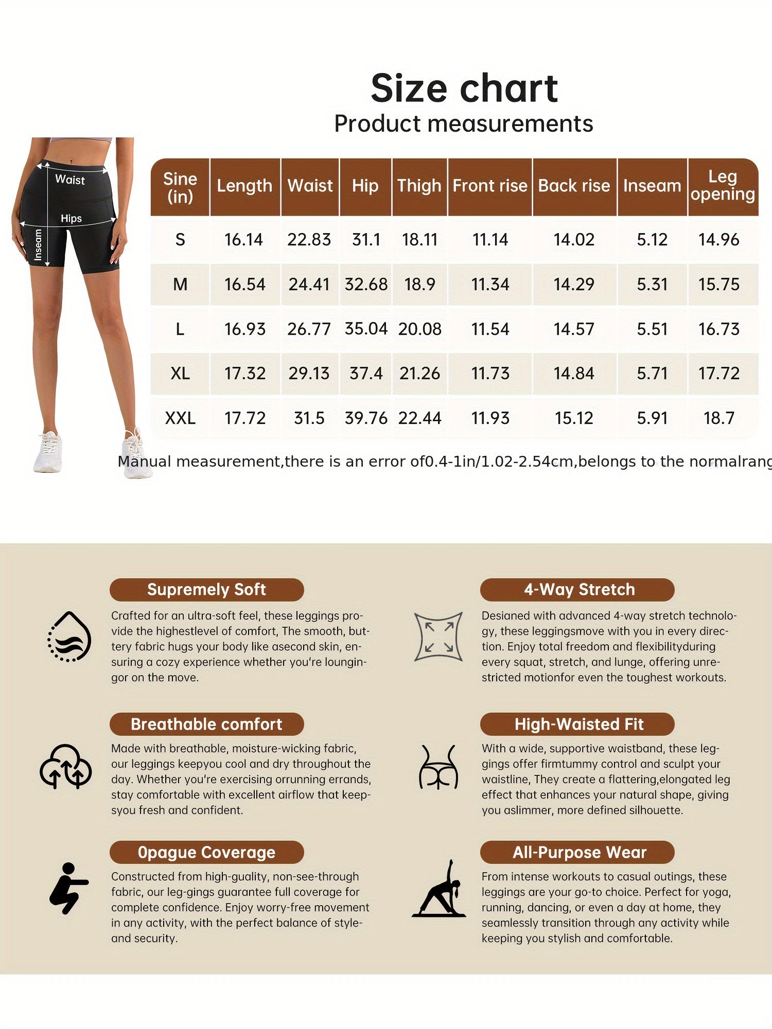 Women's Black Polyester High-Waist Shorts - product view 10